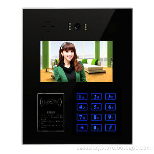 Video Intercom with IR Night Vision Camera & Expands ID/IC Access Control Function